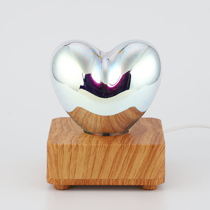 3d Love Glass Small Night Lamp Bedside Bedroom