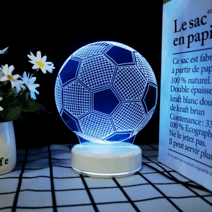 3D Soccer Ball Lamp | LED Night Light | Creative Soccer Desk Lamp