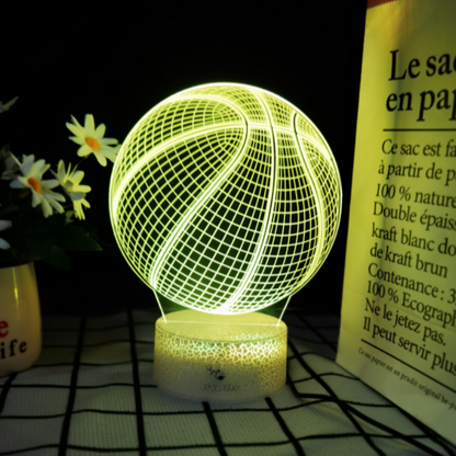 3D Basketball Lamp | LED Night Light | Creative Basketball Desk Lamp