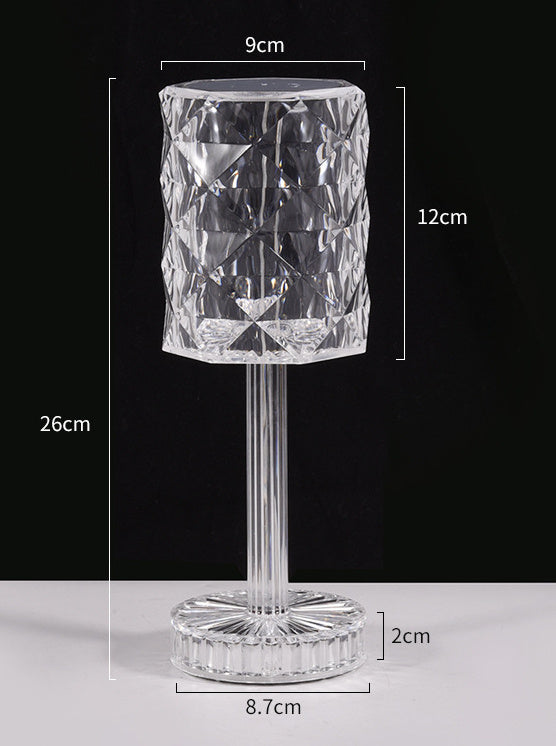 Crystal Lamp Bedroom Bedside Lamp Simple Ambience Light Bedside Table Lamp