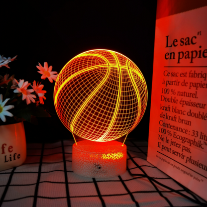 3D Basketball Lamp | LED Night Light | Creative Basketball Desk Lamp