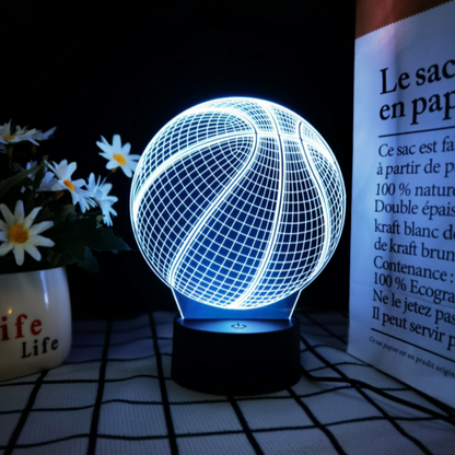 3D Basketball Lamp | LED Night Light | Creative Basketball Desk Lamp