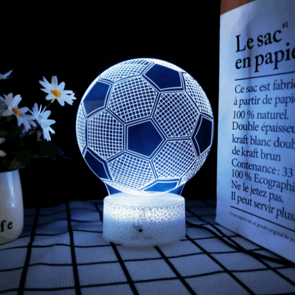 3D Soccer Ball Lamp | LED Night Light | Creative Soccer Desk Lamp