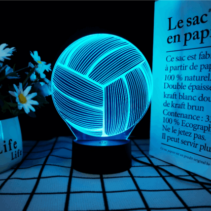 3D Volleyball Lamp | LED Night Light | Creative Volleyball Desk Lamp