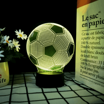 3D Soccer Ball Lamp | LED Night Light | Creative Soccer Desk Lamp