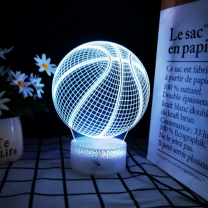 3D Basketball Lamp | LED Night Light | Creative Basketball Desk Lamp