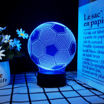 3D Soccer Ball Lamp | LED Night Light | Creative Soccer Desk Lamp