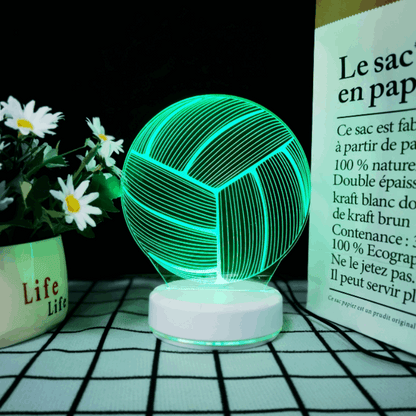 3D Volleyball Lamp | LED Night Light | Creative Volleyball Desk Lamp