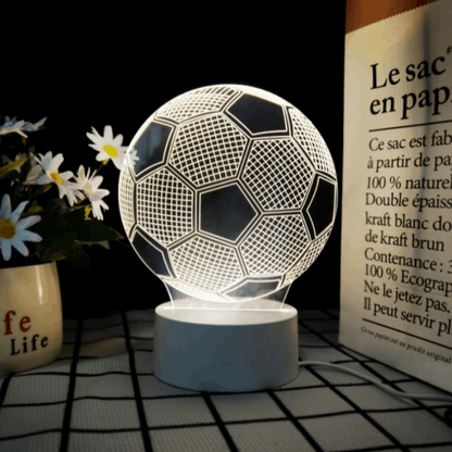 3D Soccer Ball Lamp | LED Night Light | Creative Soccer Desk Lamp