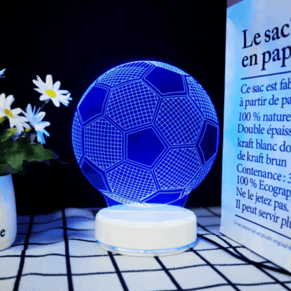 3D Soccer Ball Lamp | LED Night Light | Creative Soccer Desk Lamp