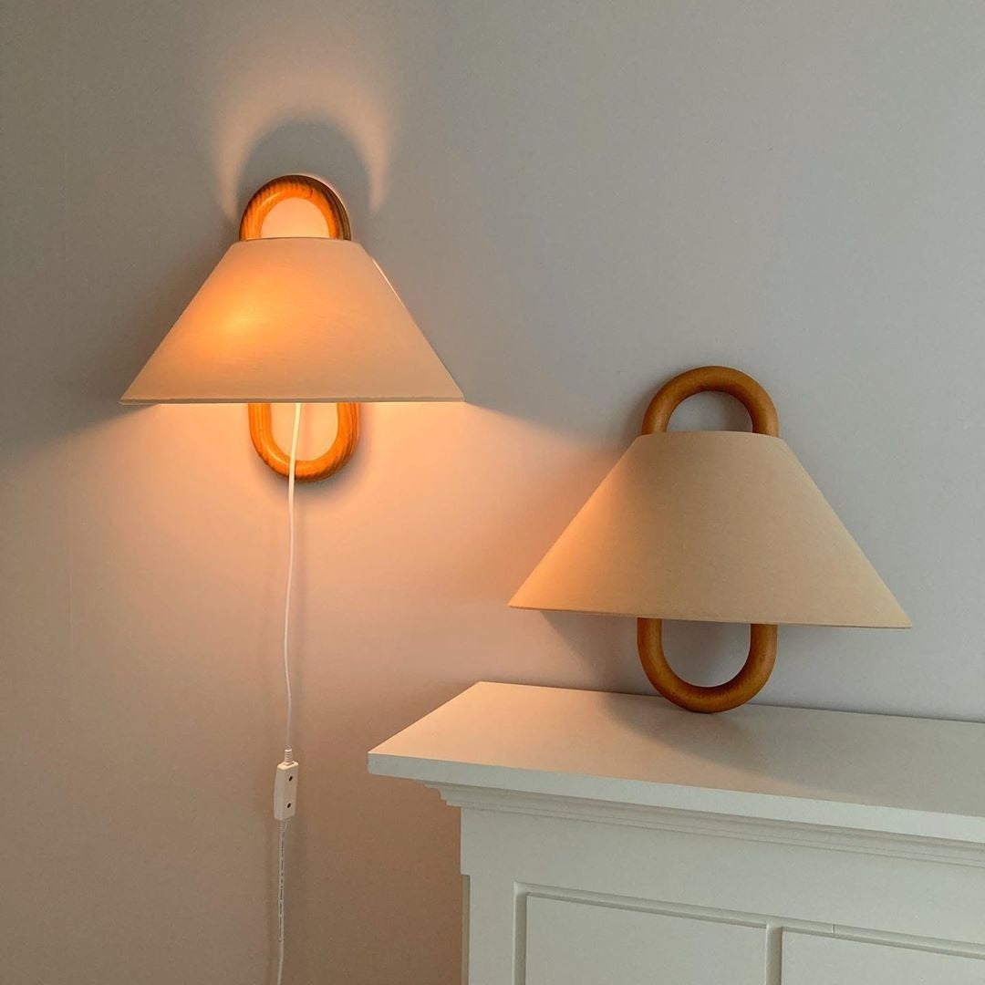 Beech Wall Lamp Bedroom Bedside Lamp