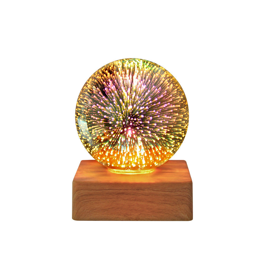 3D Fireworks Decorative Lamp Bedroom Bedside